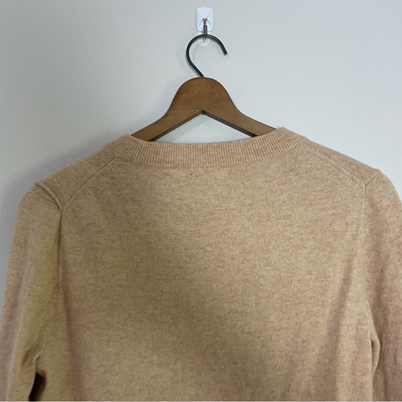 [J. Crew] Women's Tan Crewneck Ruffle Wool Blend Pullover Sweater - Picture 10 of 10